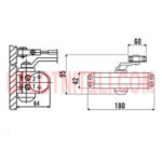 Доводчик ECO Schulte TS 10D с тягой