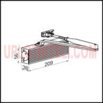 Доводчик ECO Schulte TS 11F із важелем