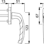 Ручка віконна Hoppe-1